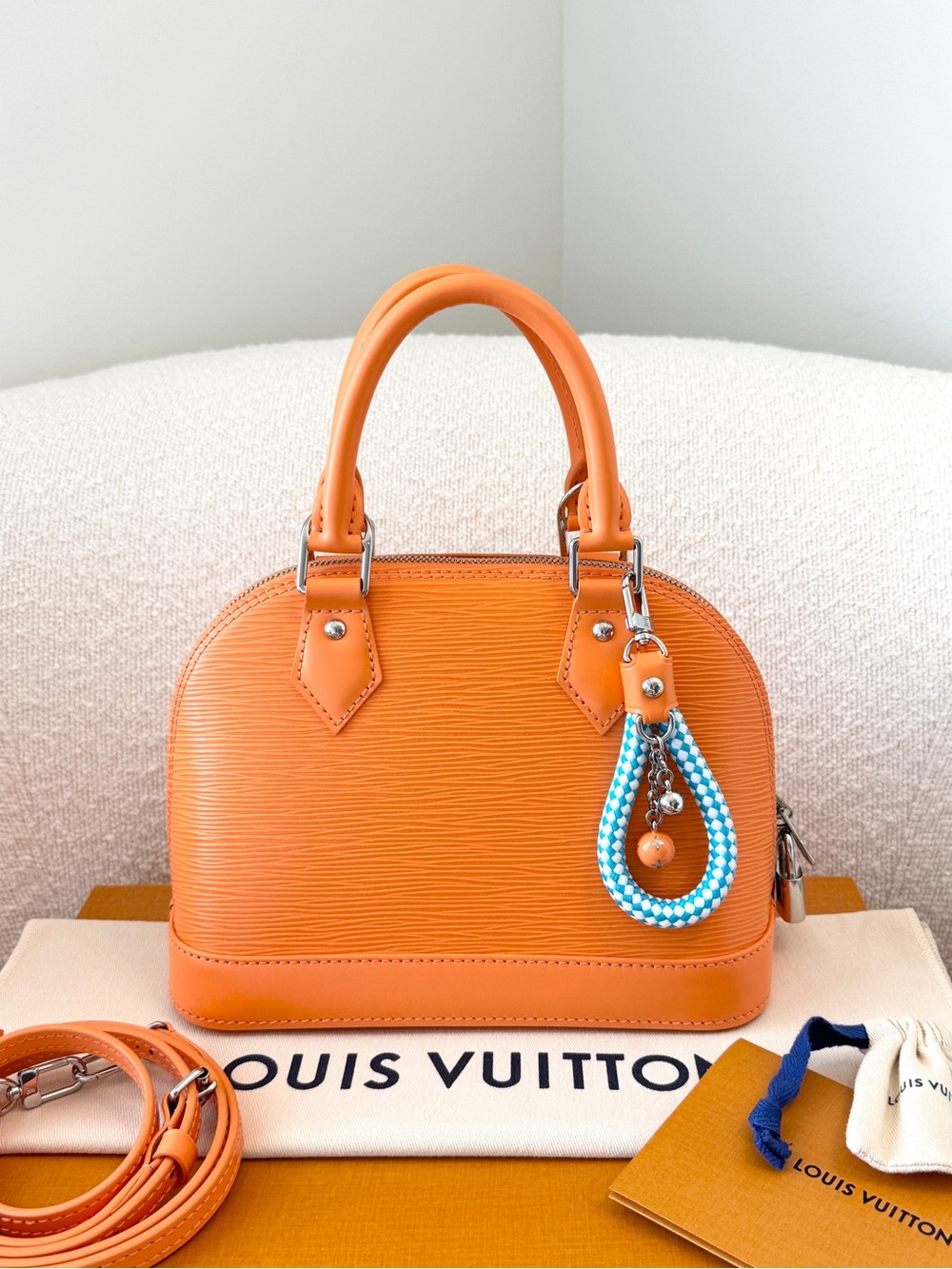 LOUIS VUITTON 2026 LV Resort Collection Alma BB Satchel Bag - Orange California